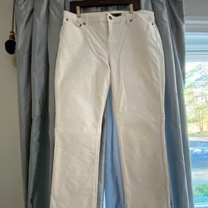 Lauren Ralph Lauren Corduroy Jeans, Size 14, Cream